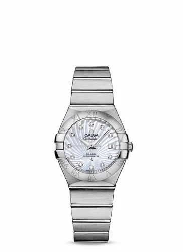 Omega Constellation Co-Axial 27 Brushed Stainless Steel / MOP Supernova 123.10.27.20.55.001 (12310272055001)
